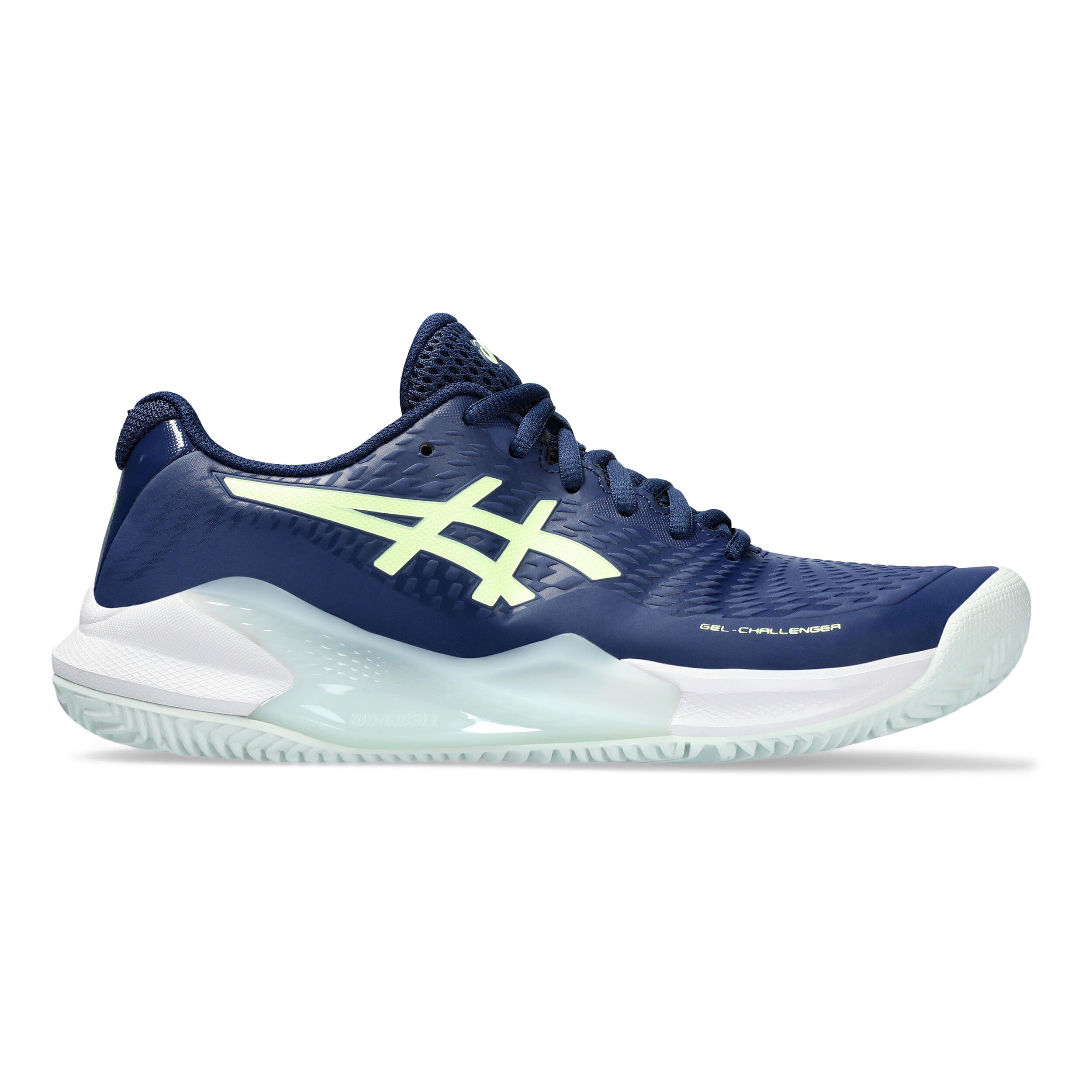 Buy ASICS Gel Challenger 14 Chaussure Terre Battue Femmes Bleu Fonce Jaunes Fluo online Tennis Point CH