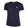 Leonie T-shirt Femmes-Bleu Foncé,Blanc