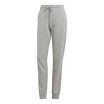 V&ecirc;tements adidas adidas Essentials Linear French Terry Cuffed Pantalon Surv&ecirc;tement Femmes-Gris Clair,Blanc
