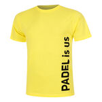 Vêtements Padel-Point Padel-Point Padel Is Us T-shirt Hommes-Jaune,Noir