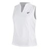Court Débardeur tank top Femmes-blanc