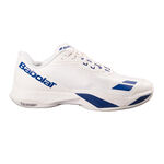Chaussures de tennis Babolat Babolat JET M4 AC Chaussures toutes surfaces Hommes-cr&egrave;me, bleu fonc&eacute;