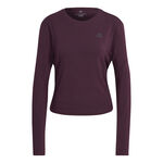 Vêtements adidas adidas RI 3 Stripes Made With Nature Haut Manches Longues Femmes-Berry