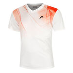 Vêtements HEAD HEAD Topspin T-shirt Hommes-Blanc,Rouge