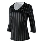 V&ecirc;tements Tennis-Point Tennis-Point Stripes Haut Manches Longues Edition Sp&eacute;ciale Femmes-Noir,Blanc