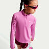 Dri-Fit Half-Zip Haut manches longues Filles-lilas, blanc