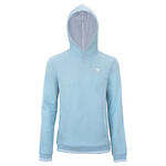 V&ecirc;tements de tennis Tecnifibre Tecnifibre TEAM TERRY HOODIE SAGE Sweat &agrave; capuche Unisex-bleu clair