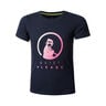 Logo T-shirt Filles-Bleu Fonc&eacute;