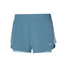 2in1 4.5 Short de running Femmes - bleu petrol, 