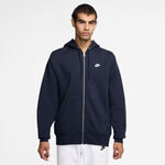 V&ecirc;tements Nike Nike Club Bb Full-Zip Gilet En Coton Hommes-Bleu Fonc&eacute;