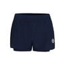 Crew 2in1 Shorts Femmes-Bleu Fonc&eacute;
