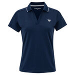 V&ecirc;tements de tennis Tecnifibre Tecnifibre W. TEAM TECH POLOWHITE Polo Femmes-bleu fonc&eacute;