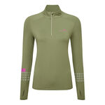 V&ecirc;tements Ronhill Ronhill Tech Afterhours 1/2 Zip Maillot De Course Femmes-Vert Olive