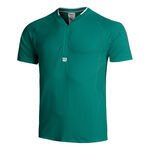 Vêtements Wilson Wilson Players Seamless Zip Henley 2.0 T-shirt Hommes-Vert