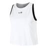 Court Débardeur Tank Top Femmes-Blanc