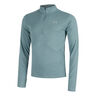 Launch Quarter-Zip Haut manches longues - bleu gris