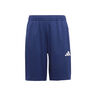 Training Essentials 3 Stripes 8in Shorts Enfants-Bleu Fonc&eacute;,Blanc