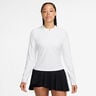 Court Dri-Fit Advantage Haut Manches Longues Femmes-Blanc,Blanc