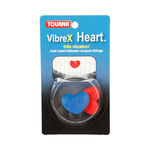 Accessoires raquettes Tourna Tourna Vibrex Heart Antivibrateur Pack De 3-Rouge,Noir
