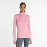 Essentials Space Dye Quarter Zip Haut manches longues Femmes-pink