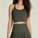 V&ecirc;tements de tennis Wilson Wilson Everyday D&eacute;bardeur tank top Femmes-vert fonc&eacute;
