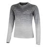 Seamless Haut Manches Longues Femmes-Blanc,Gris