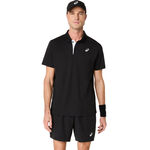 Vêtements de tennis ASICS ASICS Court Polo Hommes-noir
