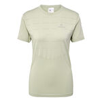 Vêtements Newline Newline Riverside Seamless T-Shirt Maillot De Course Femmes-Gris