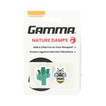 Accessoires raquettes Gamma Gamma Shockbuster Kakus/Biene Antivibrateur-Vert,Multicouleur