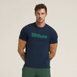 V&ecirc;tements Wilson Wilson Easy Street T-shirt Hommes-Bleu Fonc&eacute;