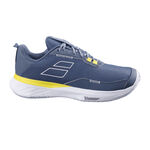 Chaussures de tennis Babolat Babolat Sfx Evo Ac Chaussures Toutes Surfaces Hommes-Bleu Fonc&eacute;,Jaune