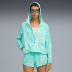 Vêtements Puma Puma Velocity AOP Woven Veste Running Femmes-Vert