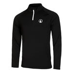 V&ecirc;tements Quiet Please Quiet Please Big Serve 1/4 Zip Haut Manches Longues Hommes-Noir,Blanc