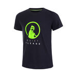V&ecirc;tements Quiet Please Quiet Please Wild Advantage Logo T-shirt Gar&ccedil;ons-Bleu Fonc&eacute;,Vert Fluo