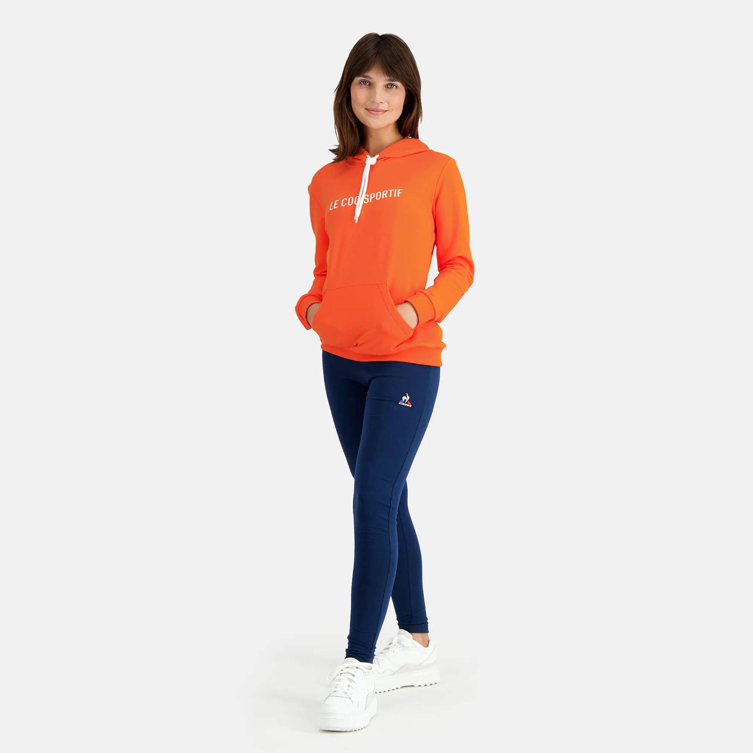 Buy Le Coq Sportif Nr 1 Sweat Capuche Femmes Orange online