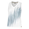 Performance D&eacute;bardeur Tank Top Femmes-Blanc,Bleu Fonc&eacute;