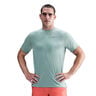 Stride Tee Maillot de course Hommes-turquoise, argent