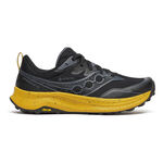 Chaussures de running Saucony Saucony Peregrine 16 GTX Chaussure trail Hommes-noir, jaune