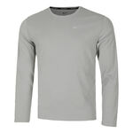 V&ecirc;tements Nike Nike Dri-Fit Miler Dri-Fit Miler UV Maillot De Course Hommes-Gris Fonc&eacute;