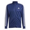 Training Essential 3 Stripes Veste De Surv&ecirc;tement Hommes-Bleu Fonc&eacute;