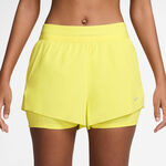 Vêtements Nike Nike Swift 2in1 Short De Running Femmes-Jaune Citron,Argent