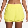Swift 2in1 Short De Running Femmes-Jaune Citron,Argent