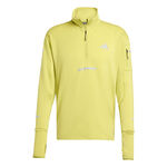 Vêtements adidas adidas Adi365 Warm Half-Zip Maillot De Course Hommes-Jaune