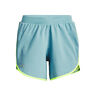 Fly By Elite 5in Shorts Femmes-Bleu Clair,Jaunes Fluo