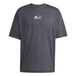 Vêtements adidas adidas GFX Glob T-shirt Hommes-gris foncé