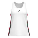 V&ecirc;tements HEAD HEAD Club 25 Tech D&eacute;bardeur Tank Top Femmes-Blanc,Rouge
