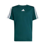 Vêtements adidas adidas Essentials 3Stripes T-shirt Garçons - vert foncé, blanc