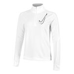 Vêtements Nike Nike Swoosh Half-Zip Maillot De Course Femmes-Blanc