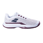 Chaussures de tennis Babolat Babolat Jet Tere 2 CLY Chaussure Terre Battue Hommes-Blanc,Rouge Foncé