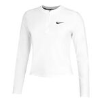 V&ecirc;tements Nike Nike Court Dri-Fit Advantage Haut Manches Longues Femmes-Blanc
